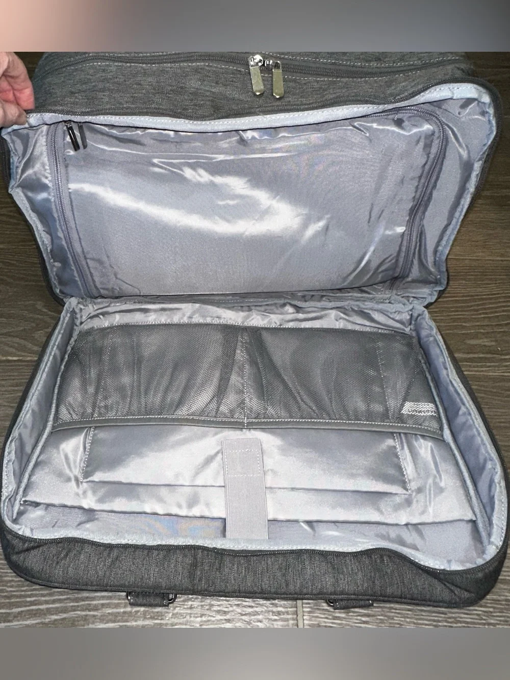 BAGSMART Weekender Bag Unisex Adults Large Gray Travel Duffel Overnight Bag